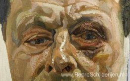 Zelfportret met blauw oog