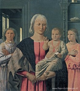 Madonna van Senigallia met kind en twee engelen