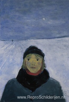 Jong meisje, winter