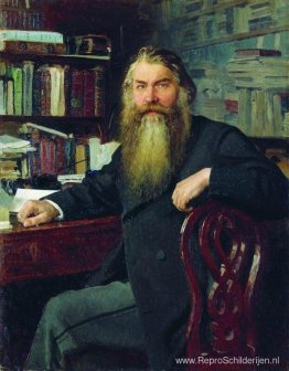 Portret van de historicus en archeoloog Ivan Egorovich Zabelin