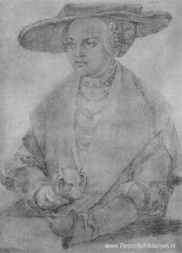 Portret van Susanne von Brandenburg Ansbach