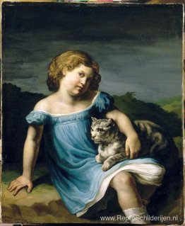 Portret van Louise Vernet als kind