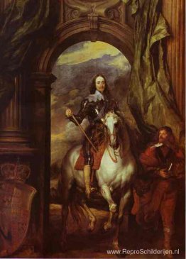 Ruiterportret van Charles I, koning van Engeland met Seignior de