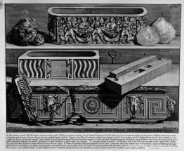 De Romeinse oudheden, t. 2, Plaat XLV. Fragmenten van de grafkam