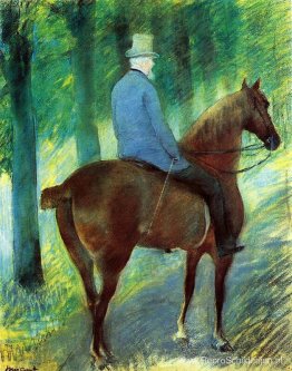 De heer Robert S. Cassatt te paard