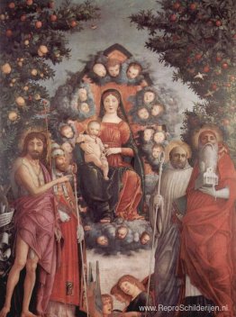 Madonna met heiligen St. Johannes de Doper, St. Gregorius I de G