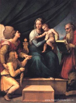 De Madonna van de Vis (De Madonna met de aartsengel Gabriël en S