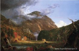 De inkeping van de Witte Bergen (Crawford Notch)