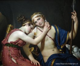 Het afscheid van Telemachus en Eucharis