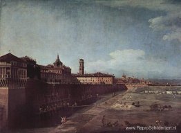 Uitzicht op Turijn vanuit de tuinen van het Palazzo Reale