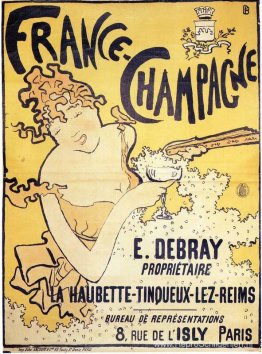 Poster reclame Frankrijk Champagne