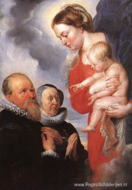 Madonna en Kind met de Donoren Alexandre Goubeau en zijn vrouw A