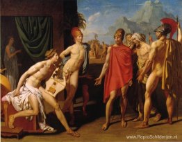 Ambassadeurs gestuurd door Agamemnon om Achilles aan te sporen o