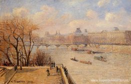 Het verhoogde terras van de Pont Neuf