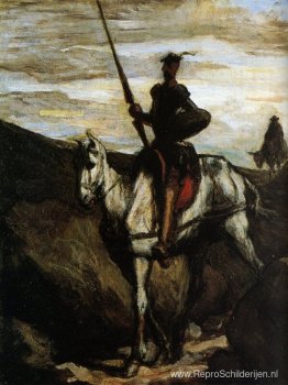 Don Quixote en Sancho Panza gaan naar de bruiloft Gamaches