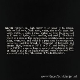 Getiteld (Kunst als idee als idee) (Water)