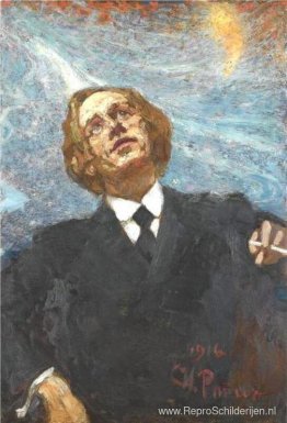 Dichter-futurist (portret van Vladimir Vladimirovitsj Majakovski