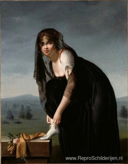 Une étude de femme d'après nature (Portret van Madame Soustras)