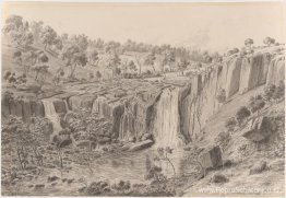 De Upper Wannon Falls op Kennedy's Station in Victoria