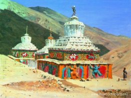 Postume monumenten in Ladakh