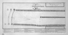 Plattegrond van het Circus van Caracalla in het huidige Capena b