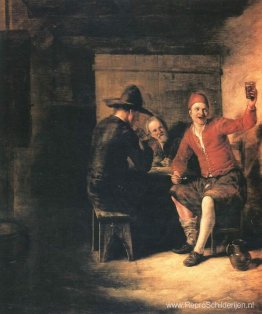 Gelukkige drinker