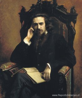 Portret van filosoof Vladimir Solovjov