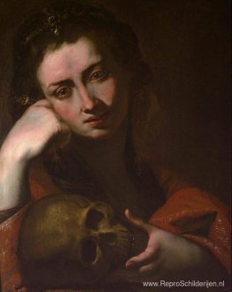 De berouwvolle Magdalena (Vanitas)