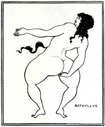 Bathyllus neemt de pose aan