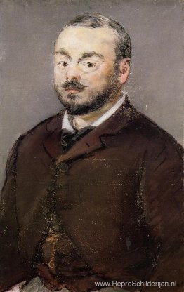 Portret van componist Emmanual Chabrier