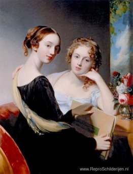 Portret van de McEuen Sisters (ook bekend als Misses Mary en Emi