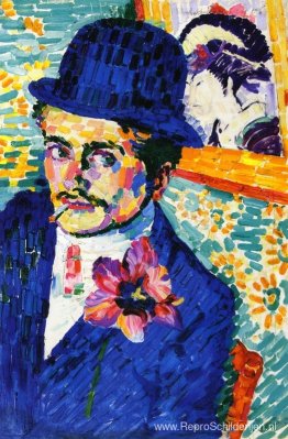 Man met een tulp (ook bekend als Portret van Jean Metzinger)