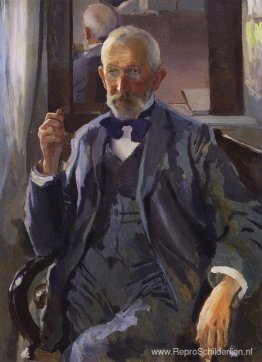 Portret van A. Somov, de vader van de kunstenaar