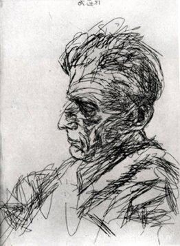 Samuel Beckett in profiel