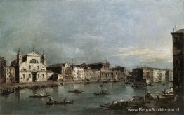 Het Canal Grande met Santa Lucia en de Scalzi