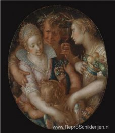 Bacchus tussen Ceres en Venus