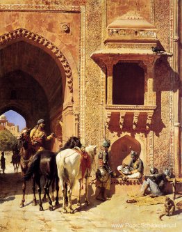 Poort Van Het Fort In Agra, India