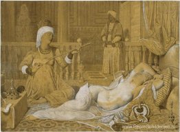 Odalisque met slaaf