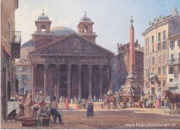 Het Pantheon en het Piazza della Rotonda in Rome