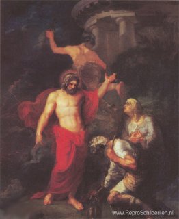 Jupiter en Mercurius, in de vorm van bezoekende pelgrims Philemo