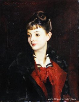 Portret van mademoiselle Suzanne Poirson