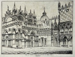 Piazzetta en San Marco Venetië 1835