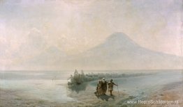 Neerslachtigheid van Noach van de berg Ararat