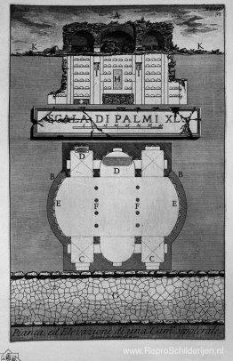 De Romeinse oudheden, t. 2, Plaat XLIII. Plattegrond en aanzicht