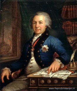 Portret van de Russische dichter Gavril Derzhavin