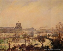 Het sneeuweffect van de Tuileries-tuinen