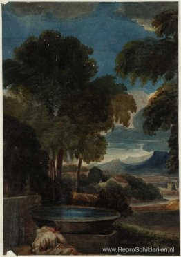 Klassiek landschap (naar Poussin)