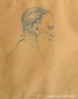 Portret van Leo Tolstoj