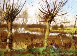 Landschap met bomen, Calcot-on-the-Thames