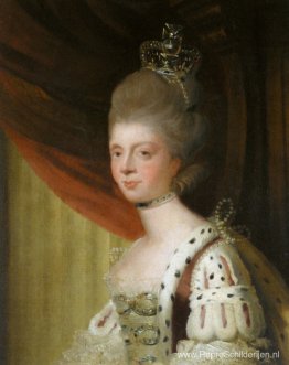 Portret van koningin Charlotte